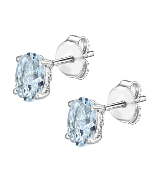 LALI Aquamarine Stud Earrings