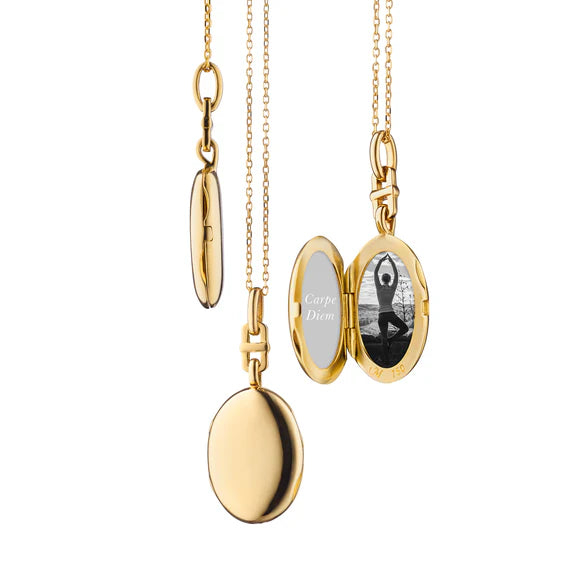 Slim Oval Eve Locket by Monica Rich Kosann