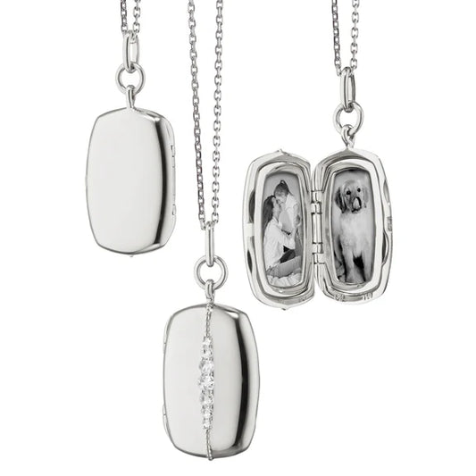 White Sapphire Kate Locket by Monica Rich Kosann