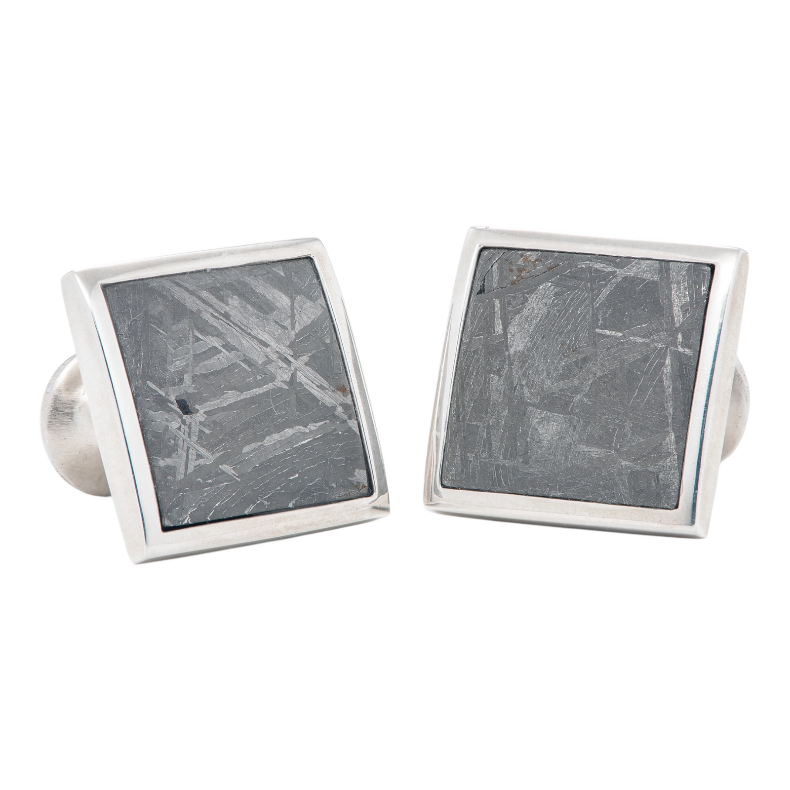 Sterling Silver Meteorite Cufflinks by William Henry available at Talisman Collection Fine Jewelers in El Dorado Hills, CA and online
