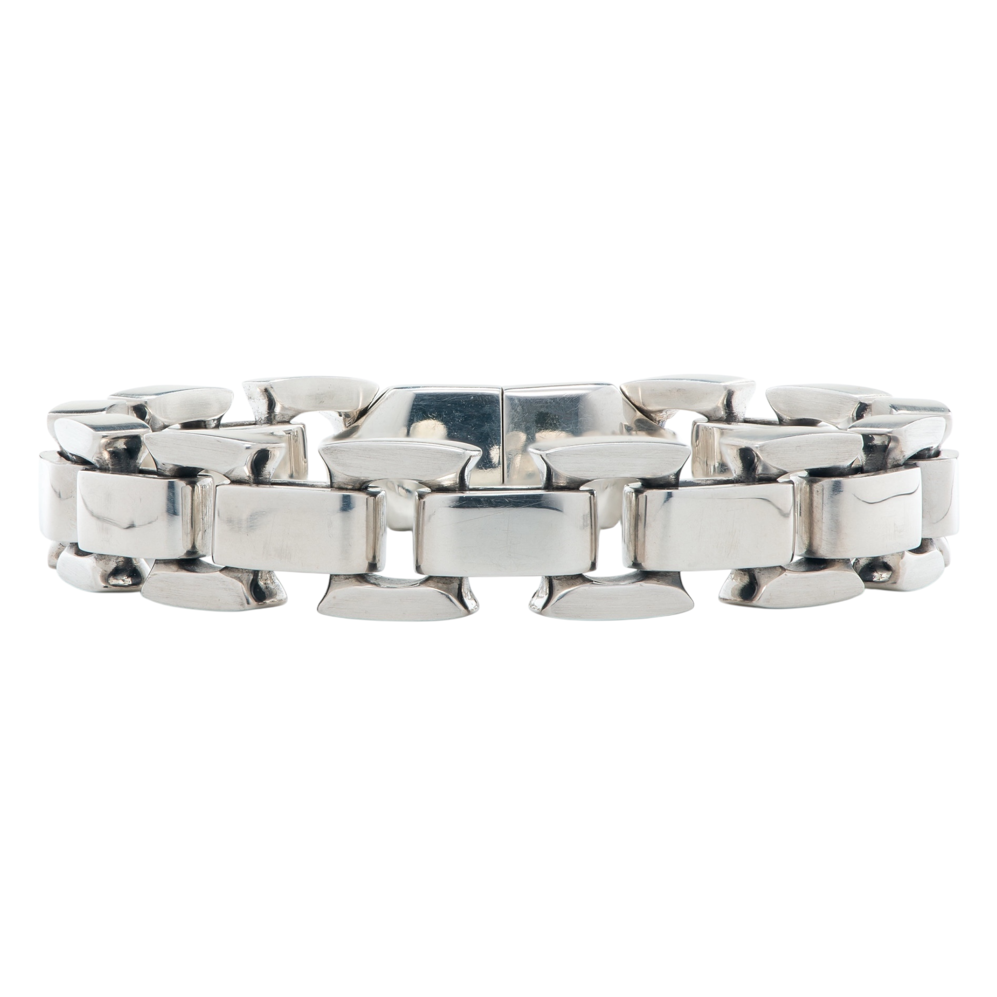 Argent Open Square Link Bracelet by William Henry
