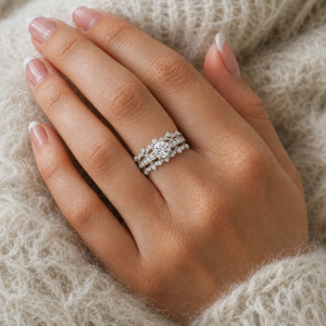 Malakan Vintage Inspired Diamond Engagement Ring