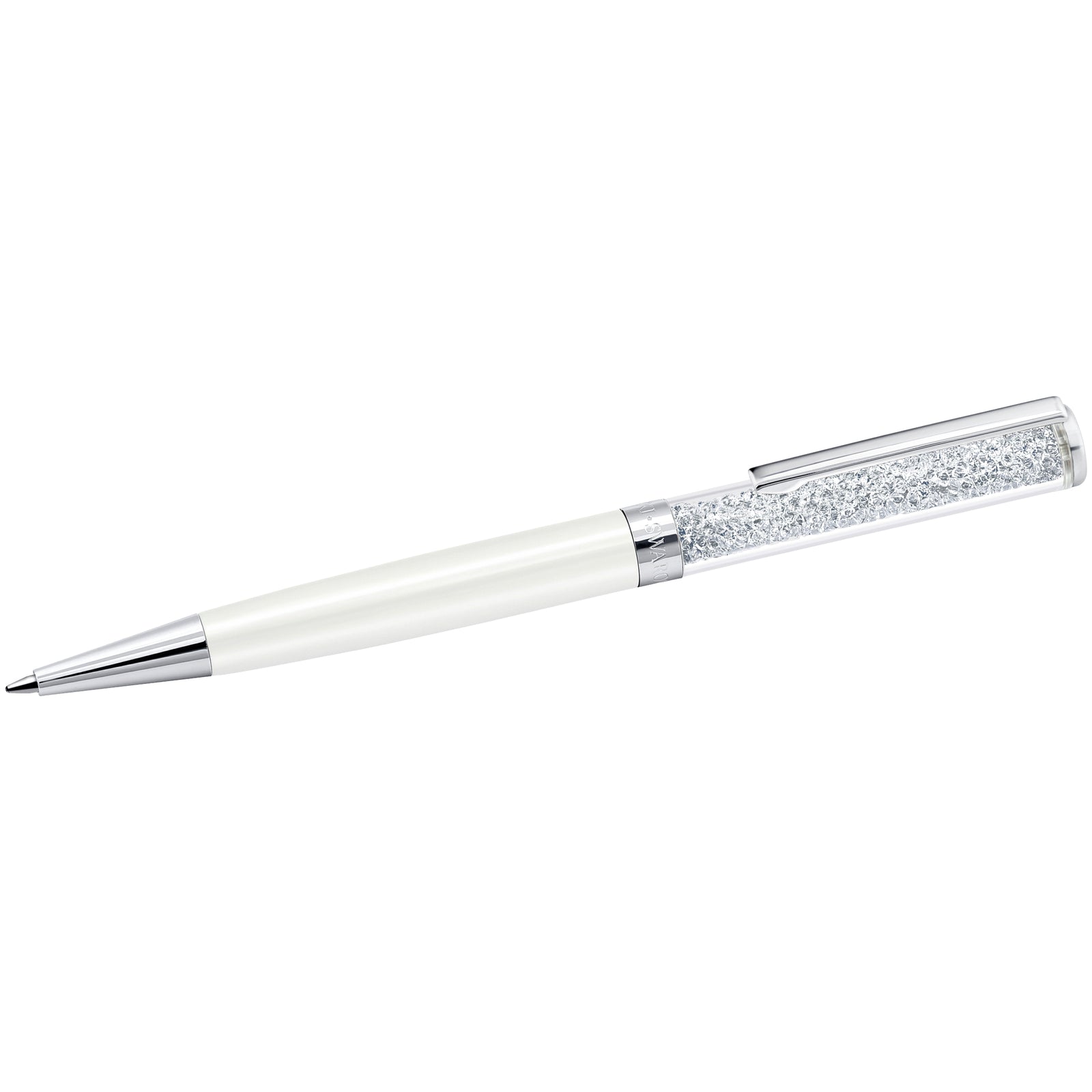 White Crystalline Ballpoint Pen by Swarovski