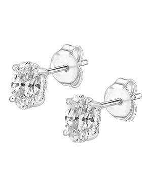 LALI White Topaz Birthstone Stud Earrings