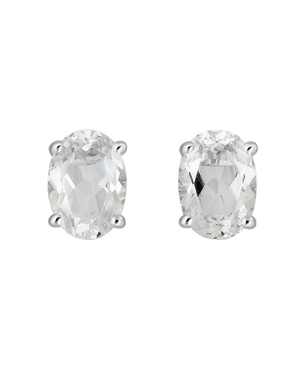 LALI White Topaz Birthstone Stud Earrings