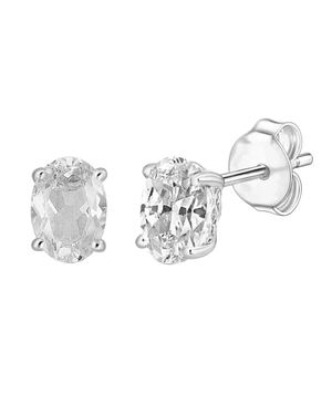 LALI White Topaz Birthstone Stud Earrings