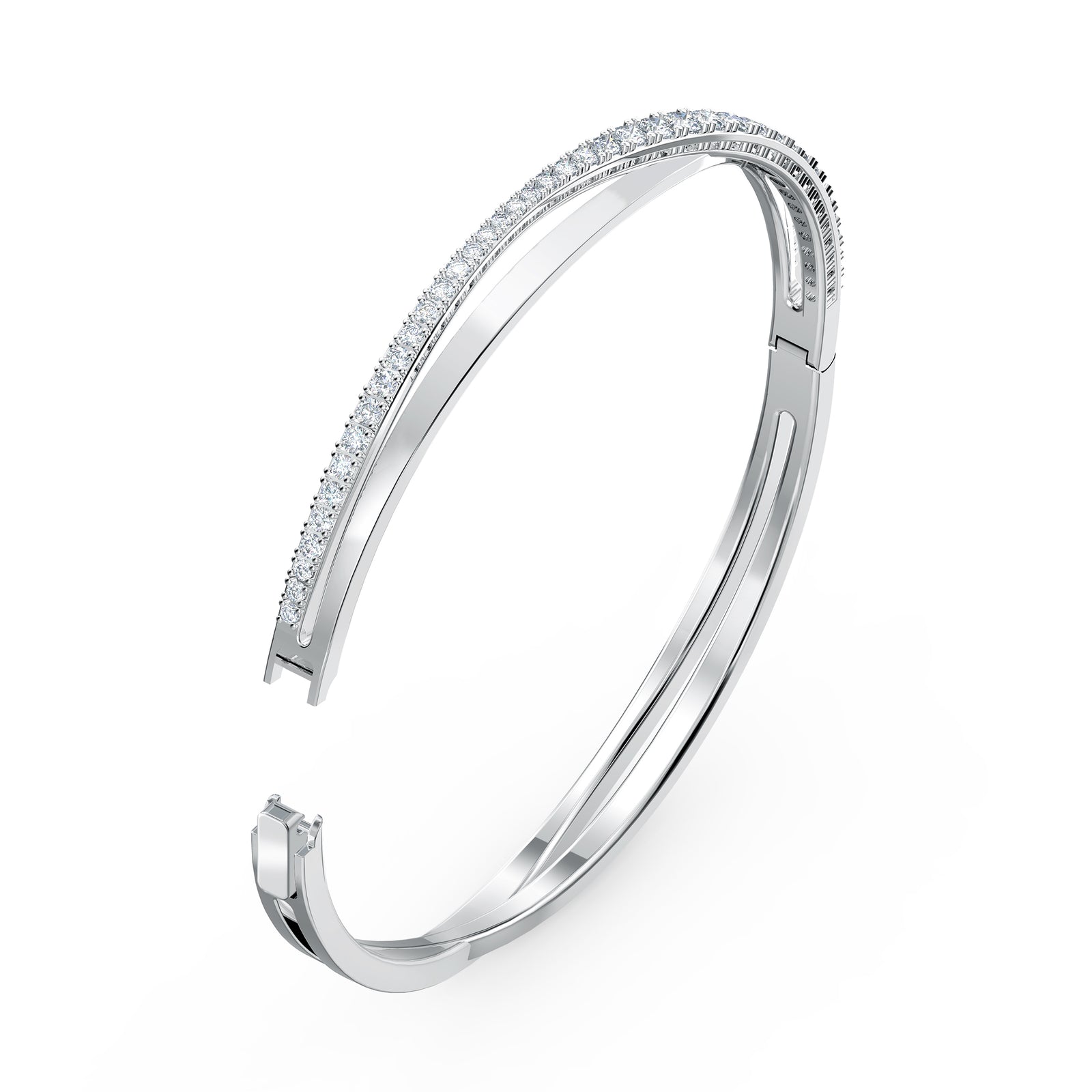 Hyperbola Bangle by Swarovski