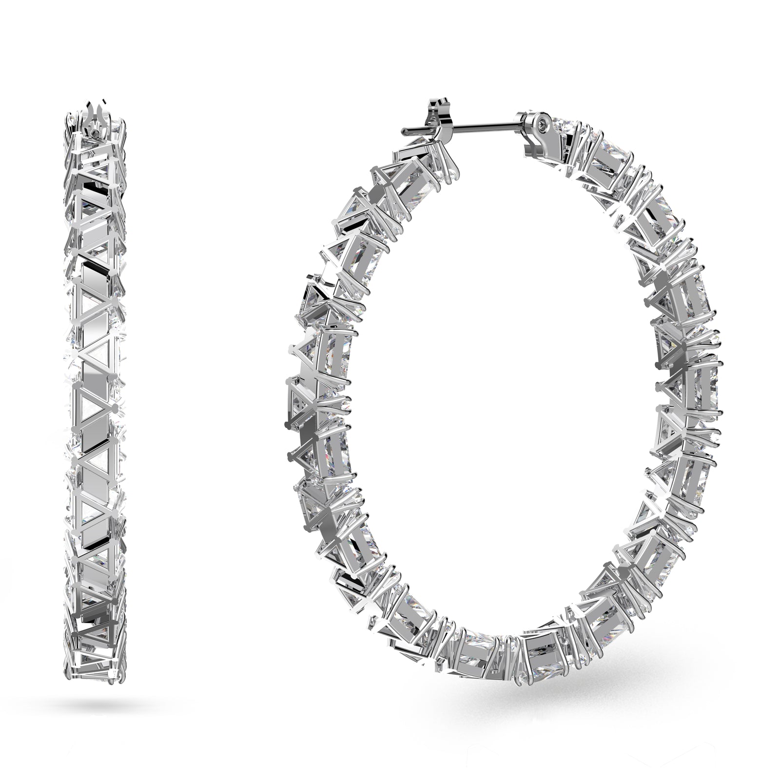 Matrix Hoop Earrings by Swarovski