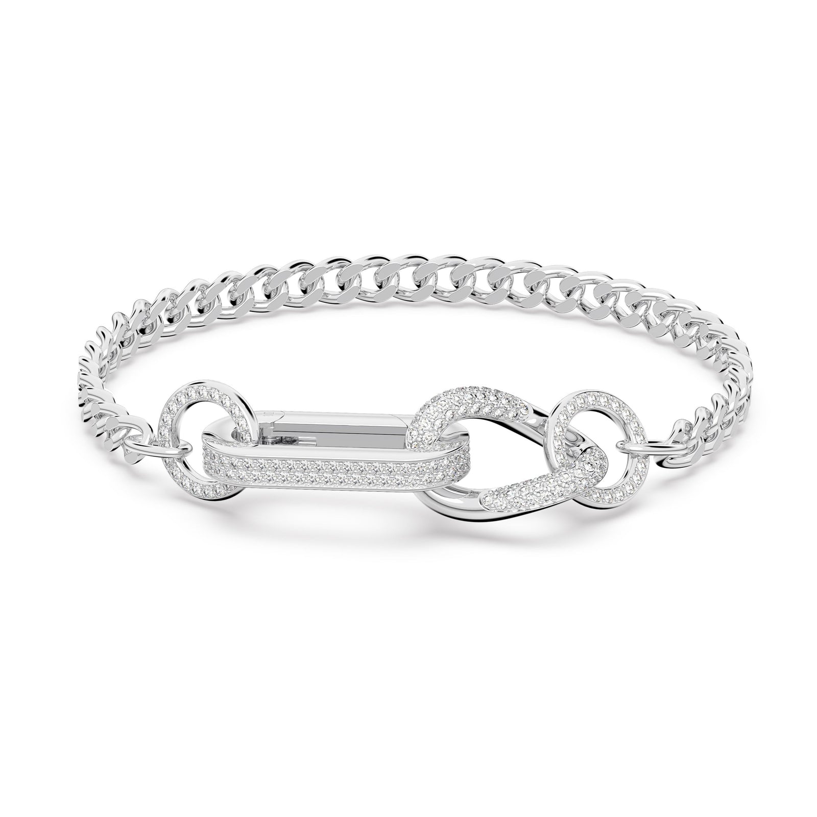 Medium Silver Dextera Braclet by Swarovski
