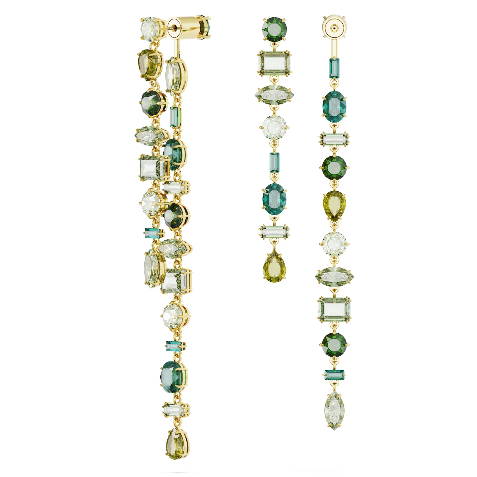 Green Gema Drop Earrings by Swarovski