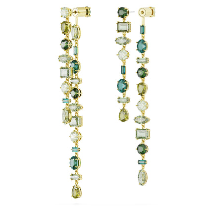 Green Gema Drop Earrings by Swarovski