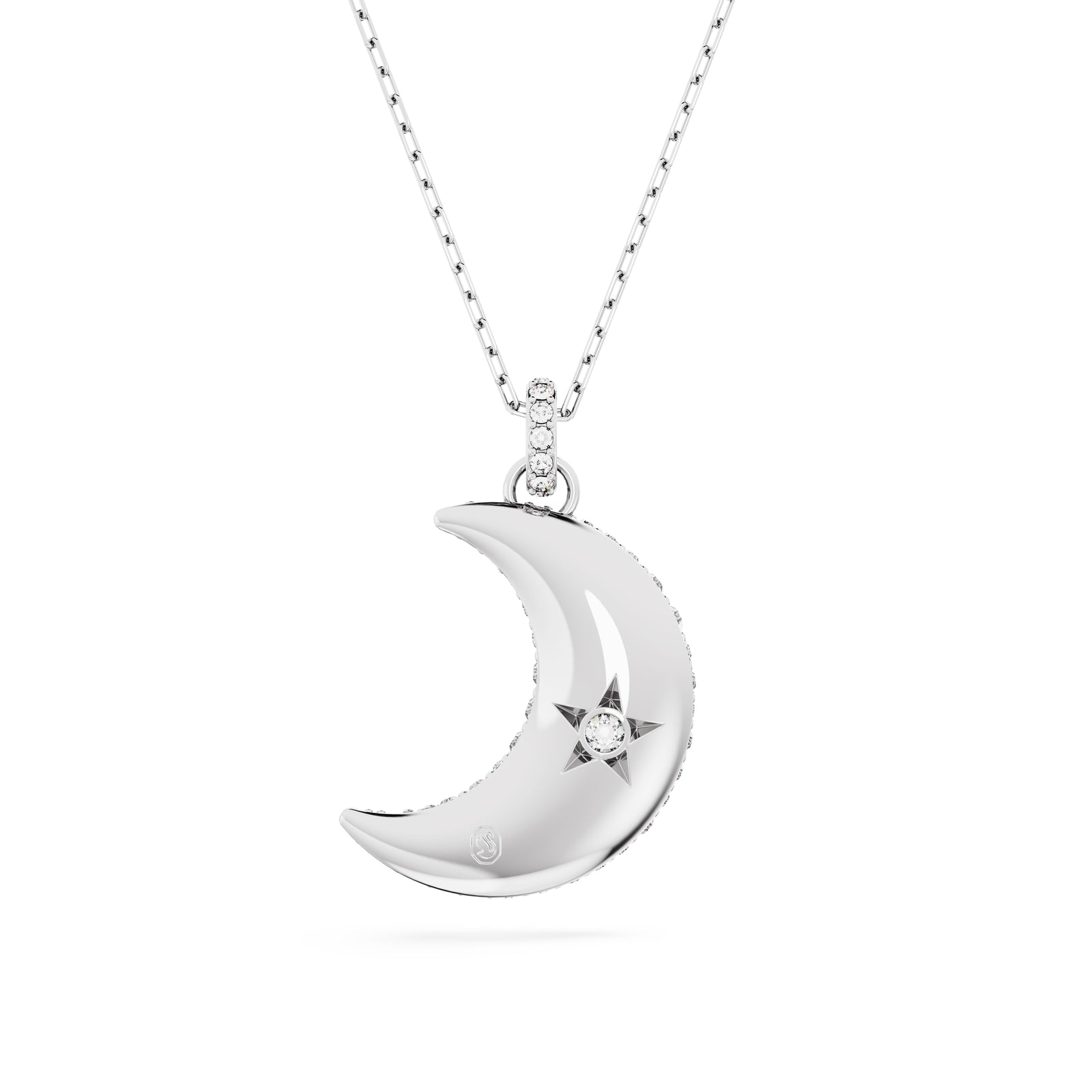 Sublima Moon Pendant Necklace by Swarovski