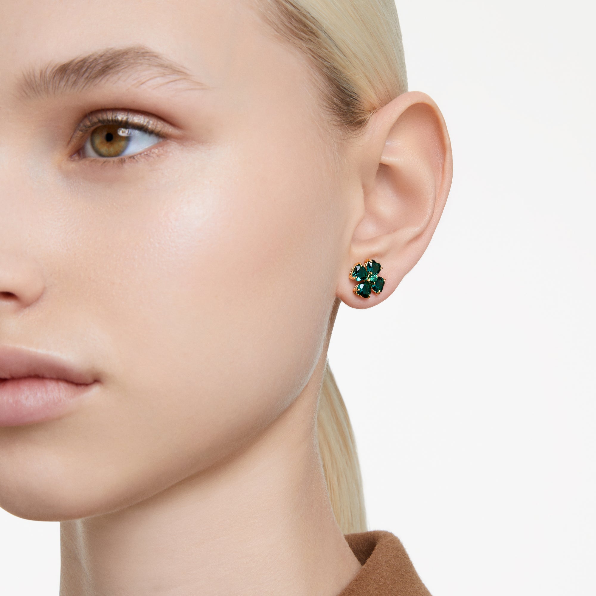 Idyllia Clover Stud Earrings by Swarovski