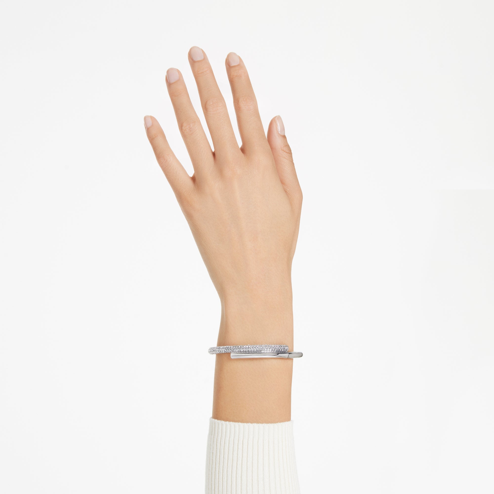 Silver Dextera Bangle by Swarovski