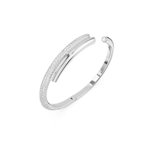Silver Dextera Bangle by Swarovski