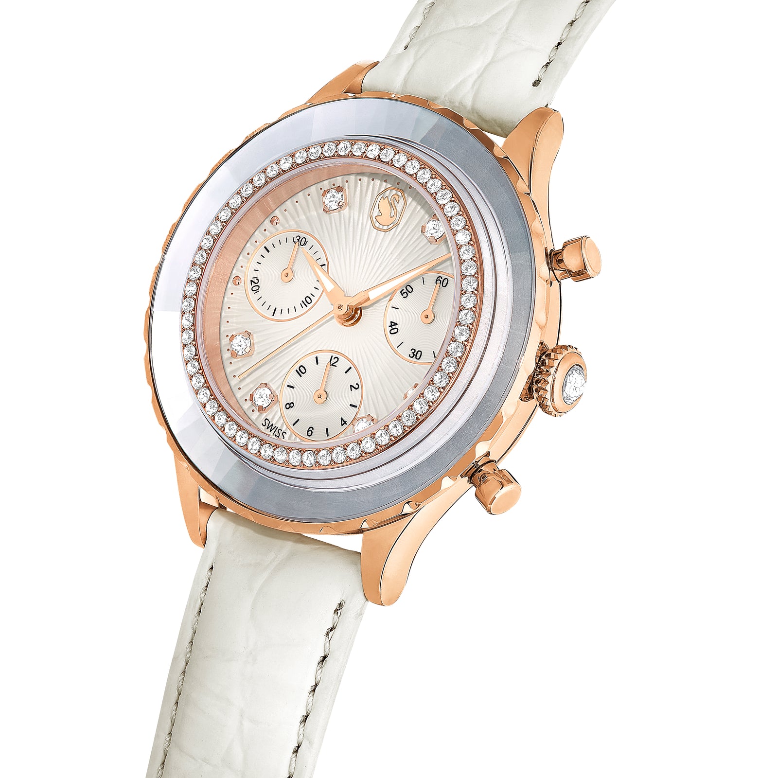 Ivory Octea Chrono Watch by Swarovski