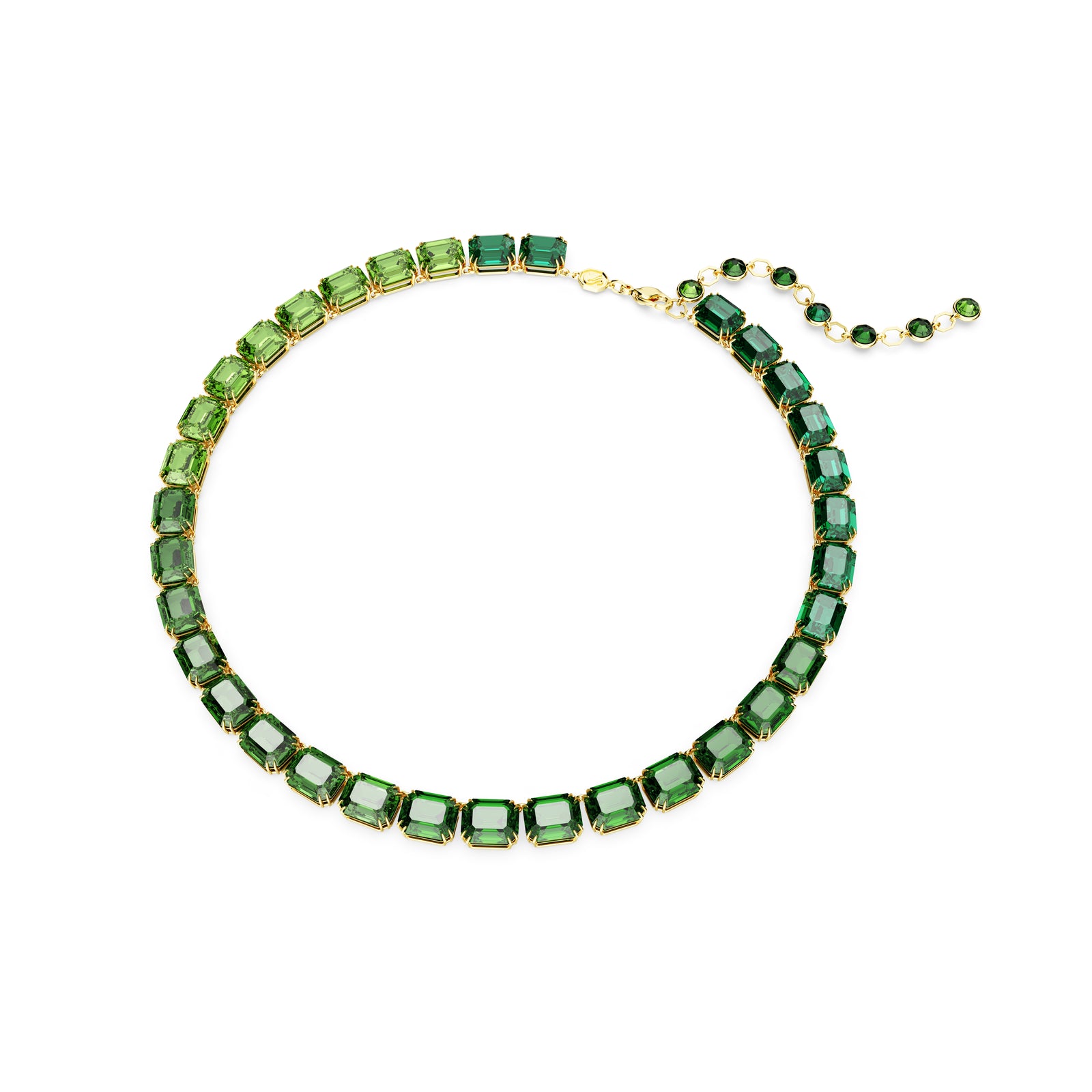 Millenia Green Tennis Necklace by Swarovski