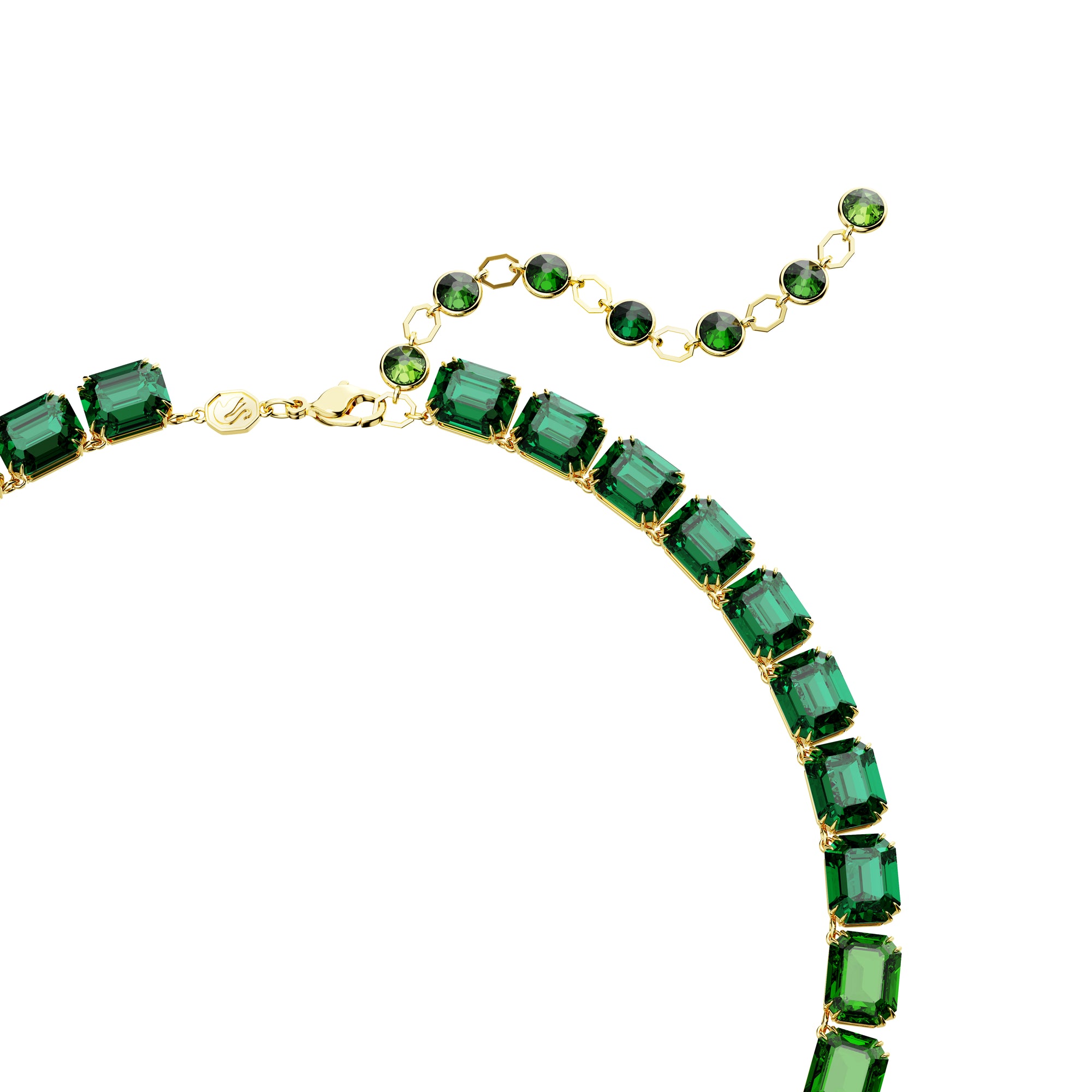 Millenia Green Tennis Necklace by Swarovski