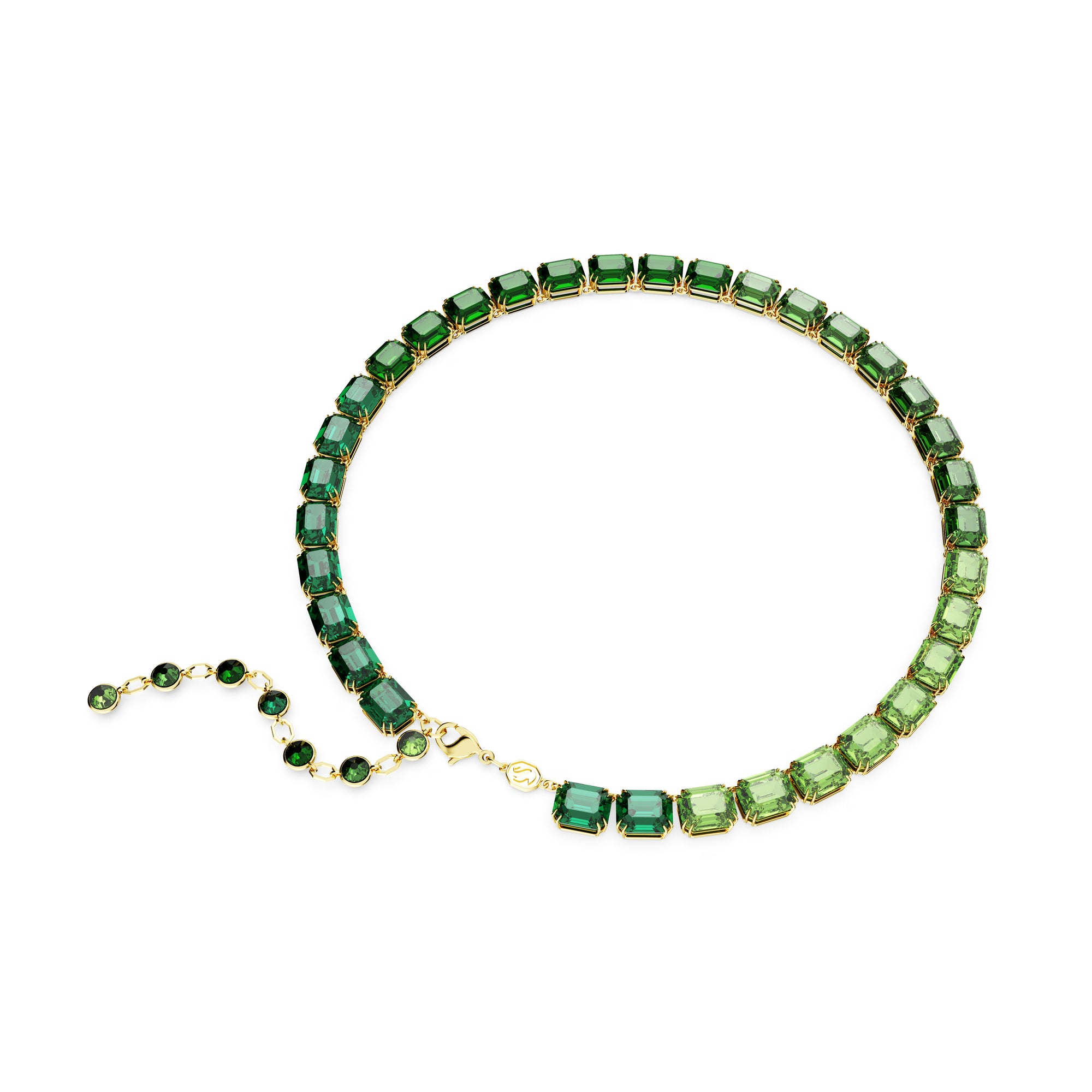 Millenia Green Tennis Necklace by Swarovski