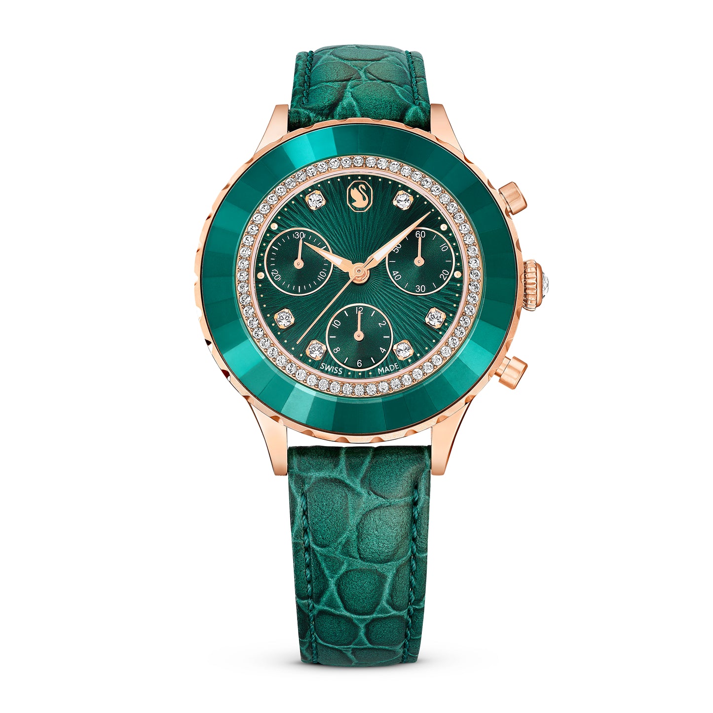 Green Octea Chrono Watch by Swarovski