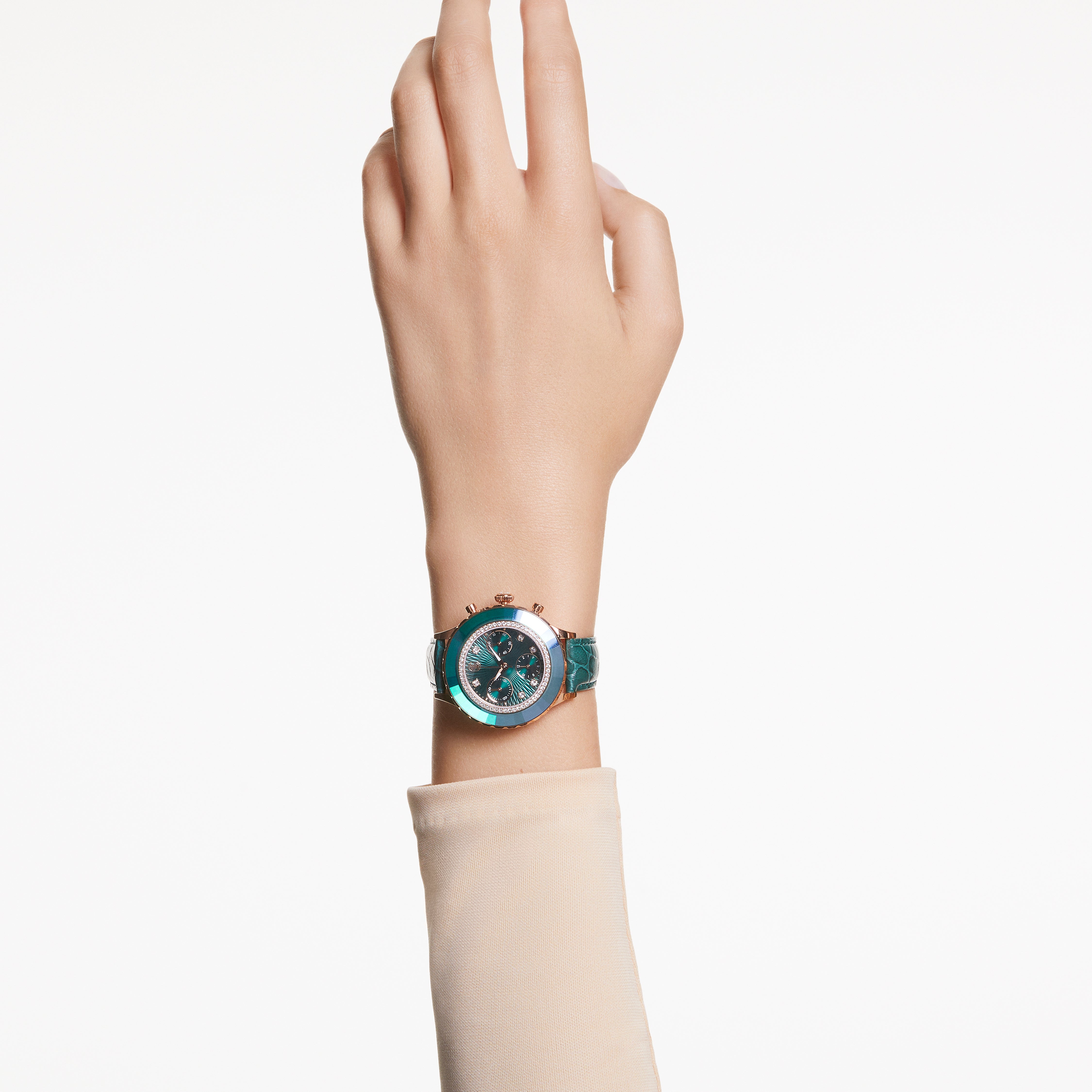 Green Octea Chrono Watch by Swarovski