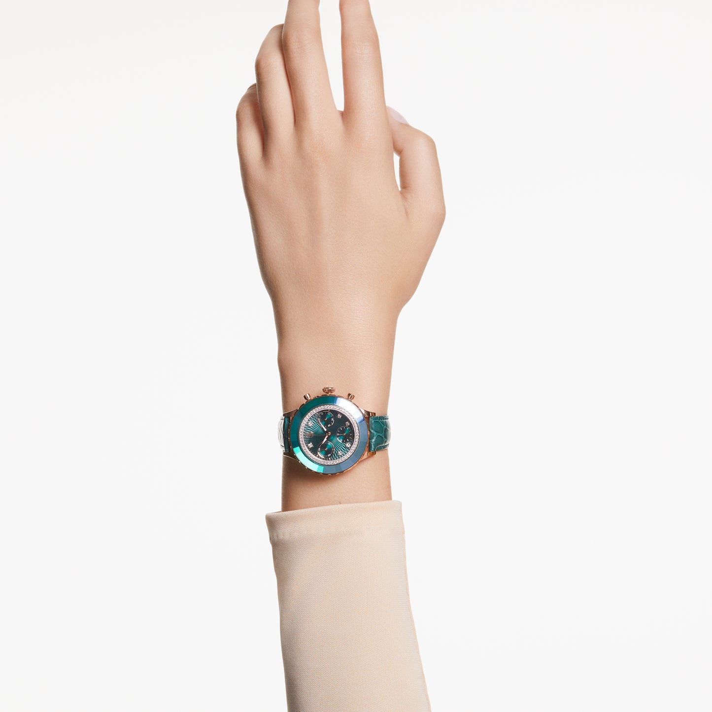 Green Octea Chrono Watch by Swarovski