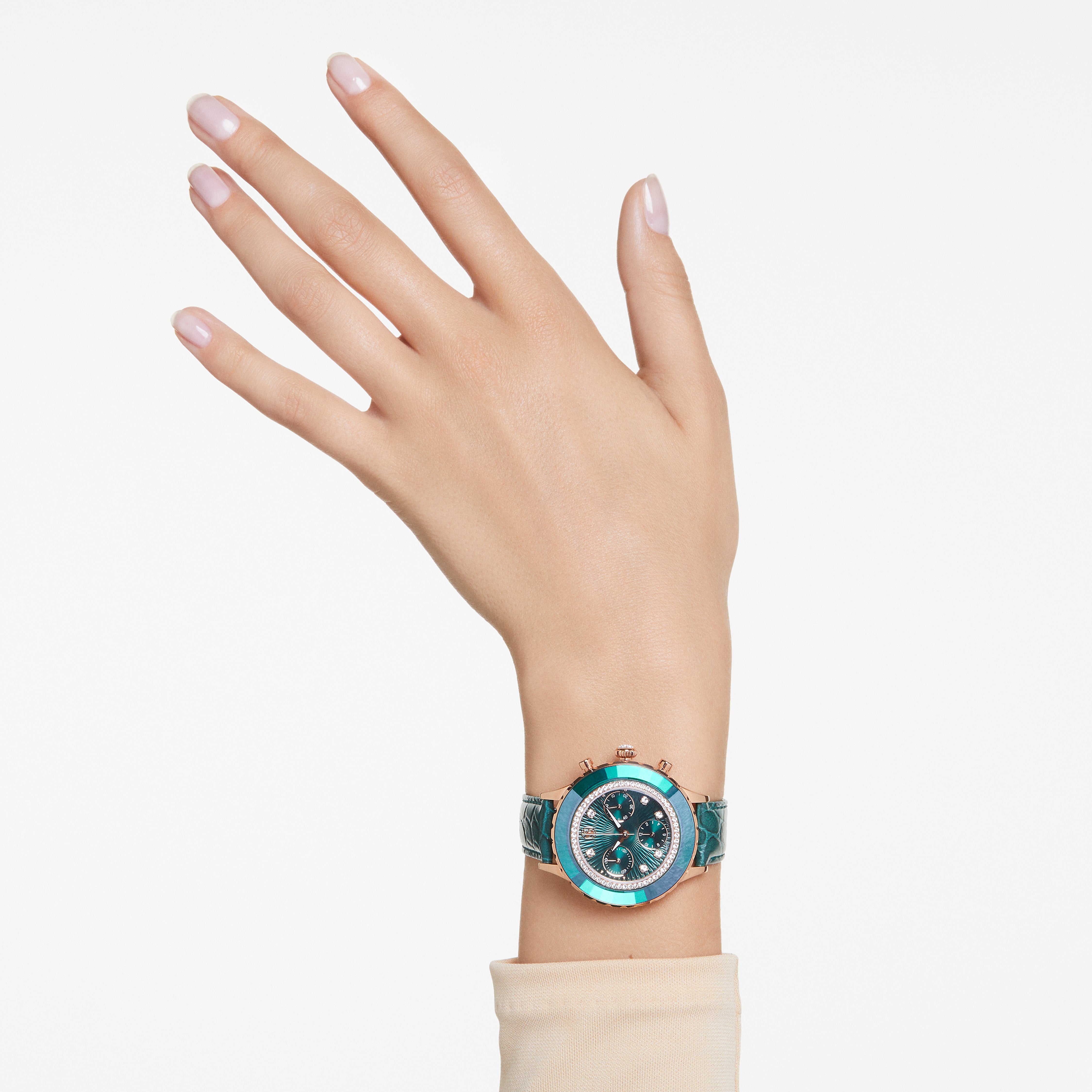 Green Octea Chrono Watch by Swarovski