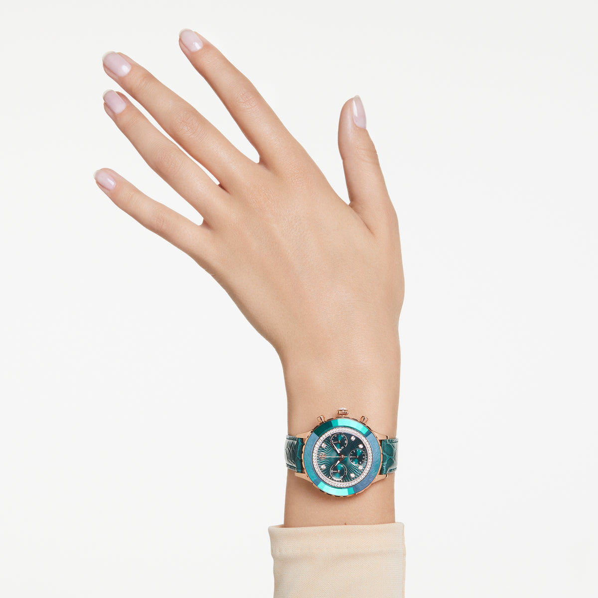 Green Octea Chrono Watch by Swarovski
