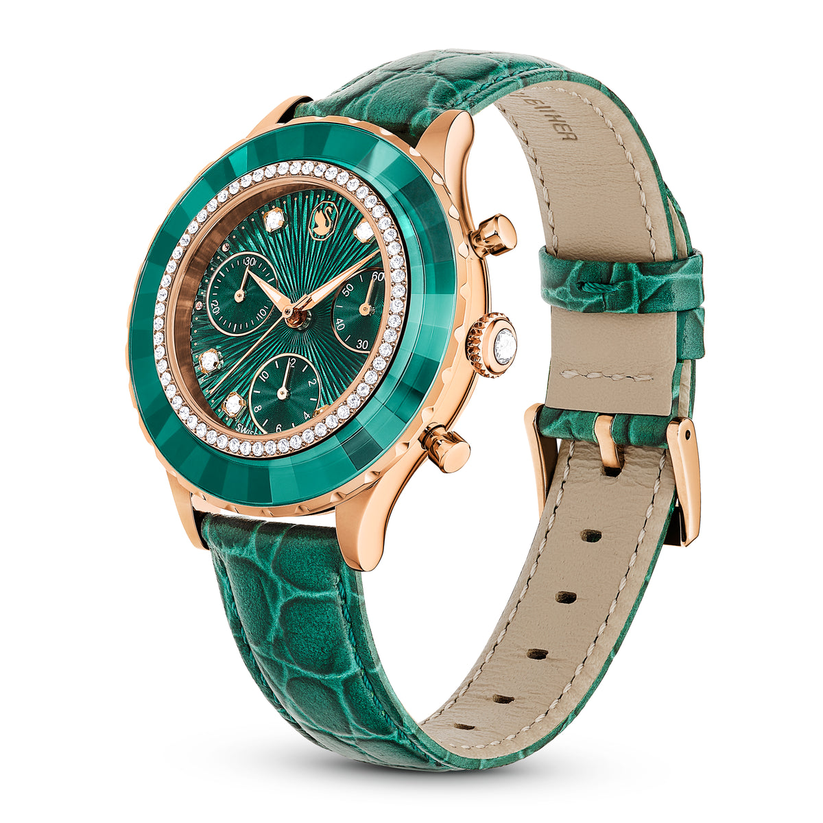 Green Octea Chrono Watch by Swarovski