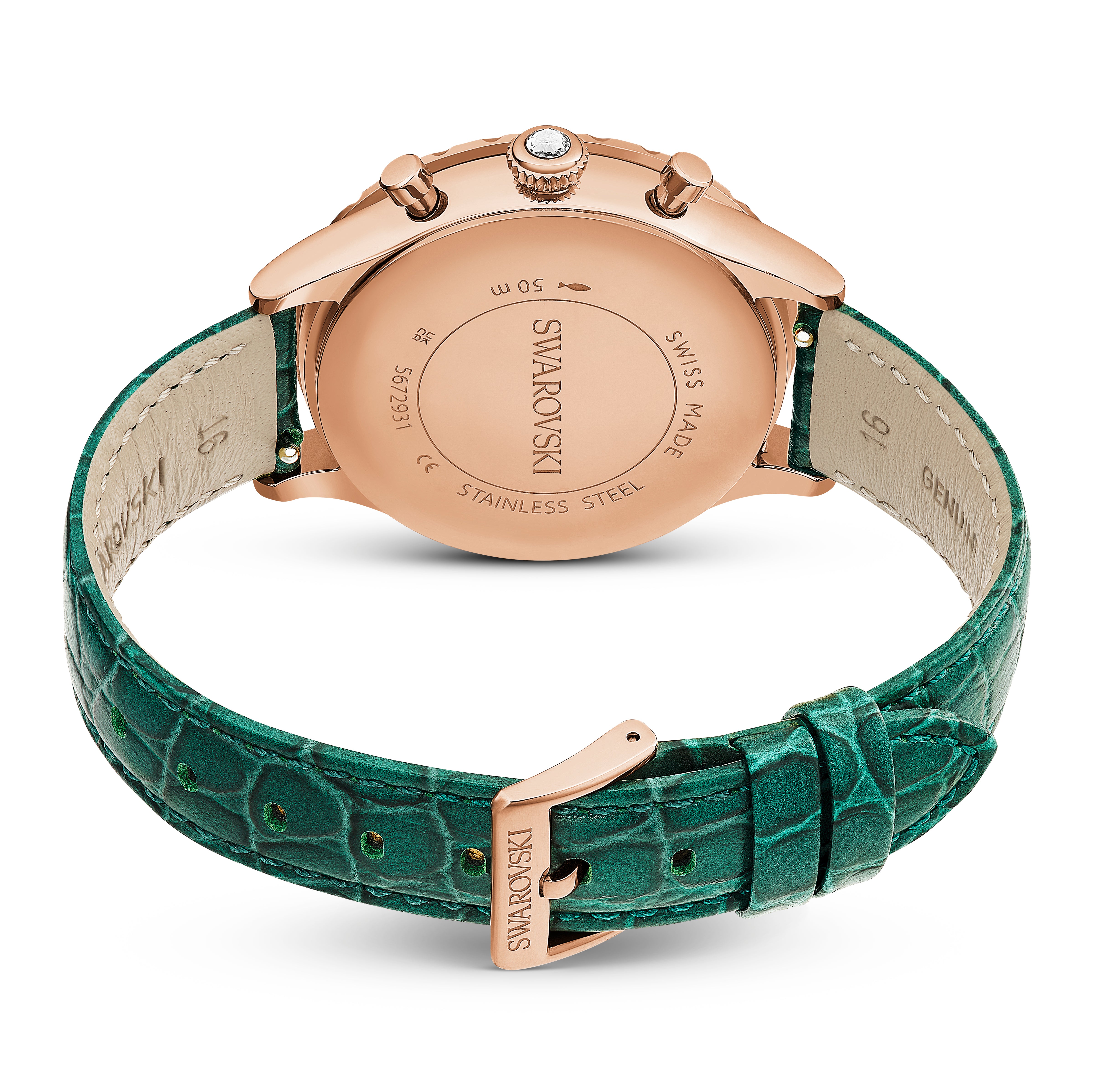 Green Octea Chrono Watch by Swarovski