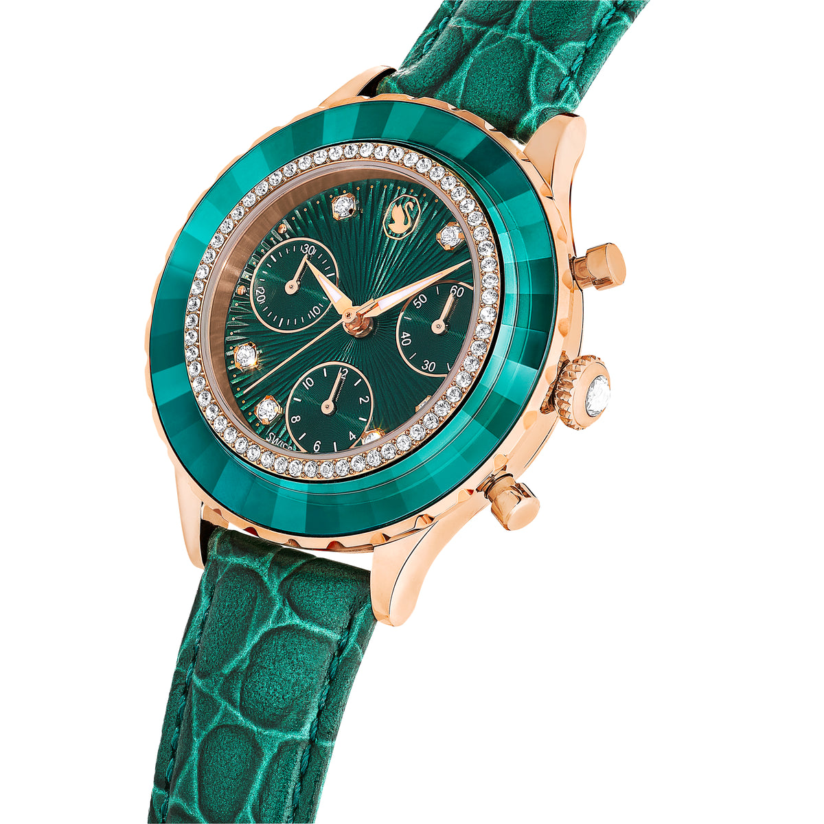 Green Octea Chrono Watch by Swarovski