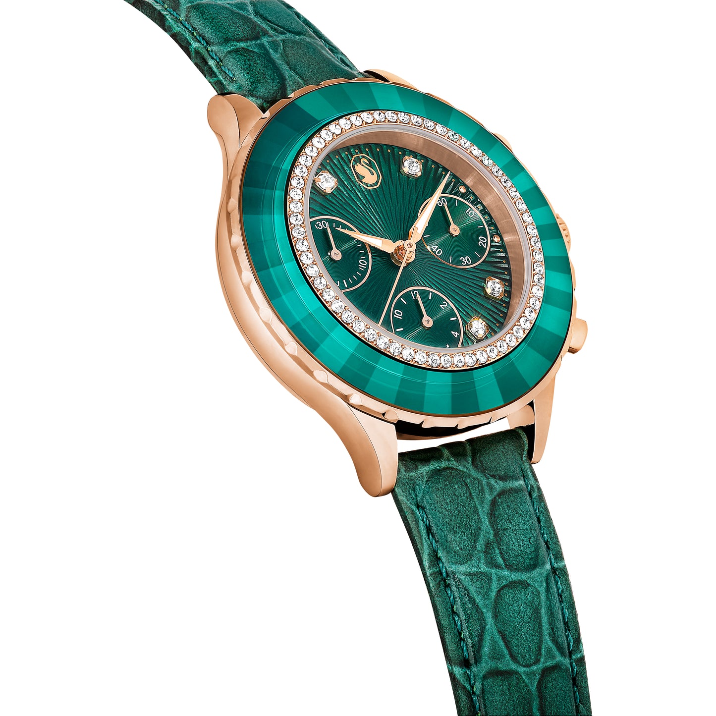 Green Octea Chrono Watch by Swarovski