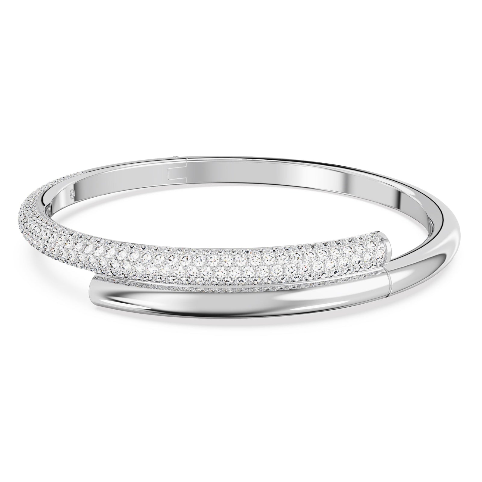 Large Silver Dextera Bangle by Swarovski