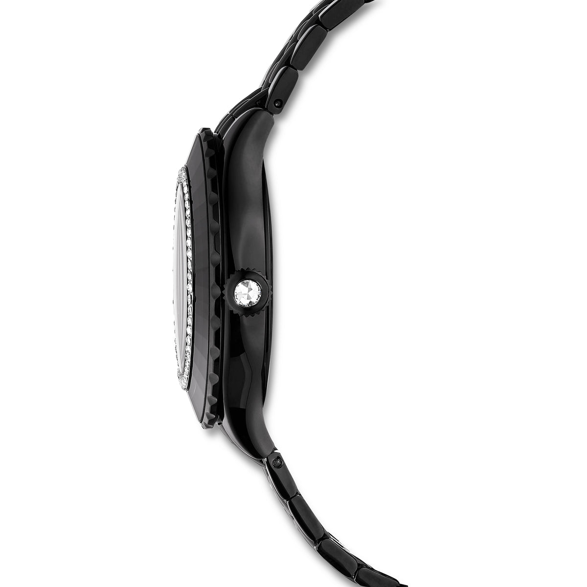 Black Octea Moon Watch by Swarovski