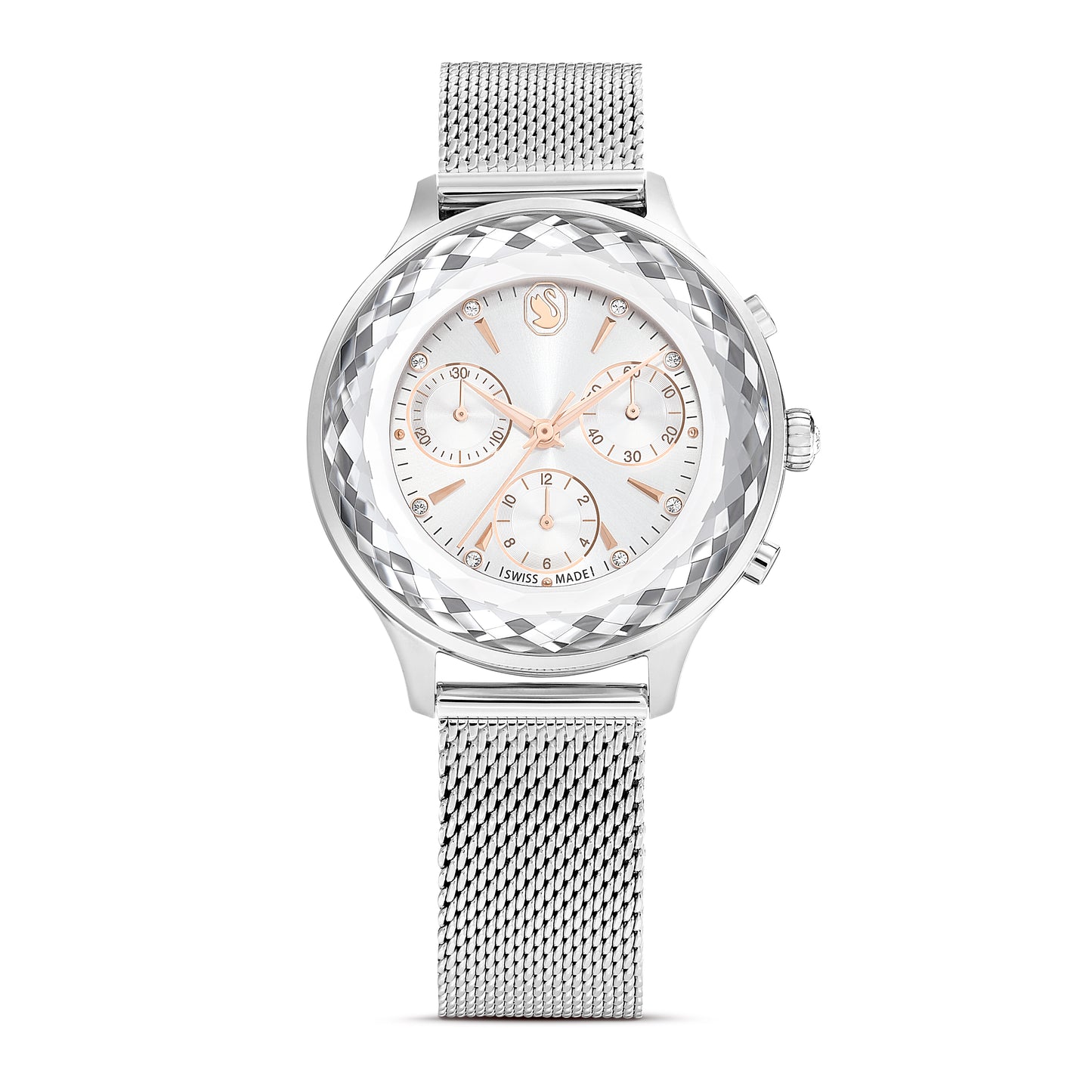White Nova Chrono Watch by Swarovski