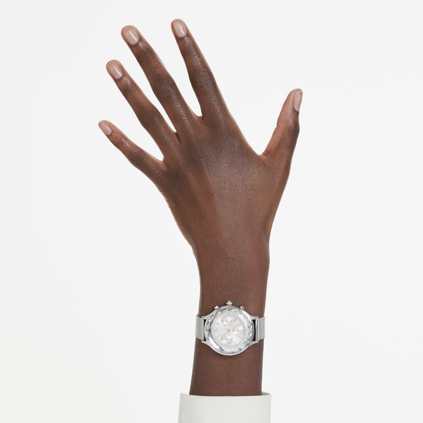 White Nova Chrono Watch by Swarovski