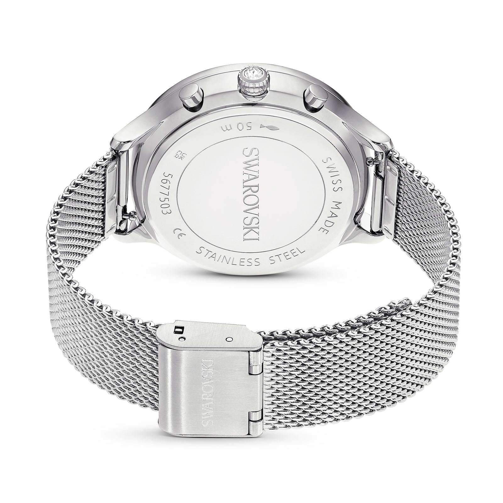 White Nova Chrono Watch by Swarovski