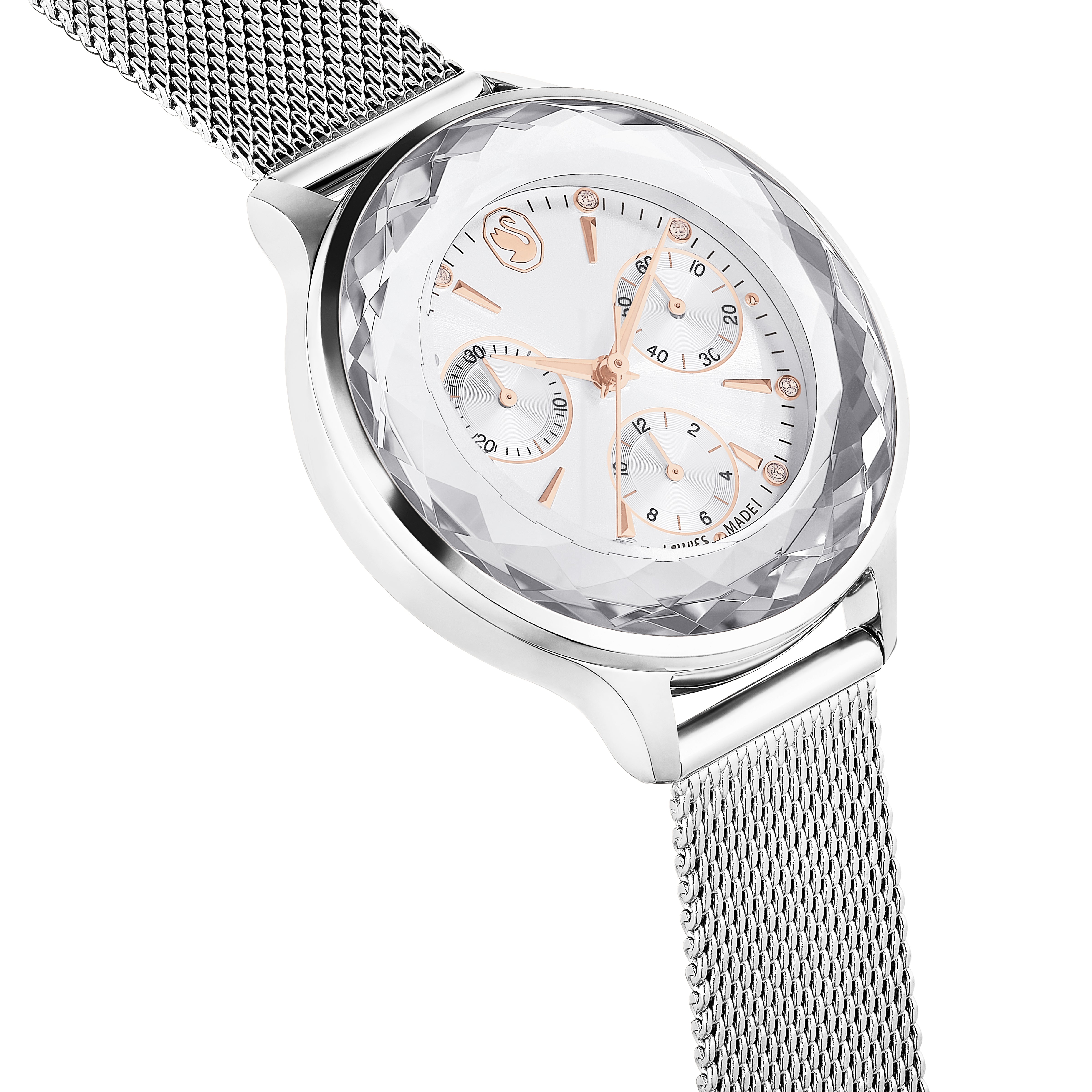 White Nova Chrono Watch by Swarovski