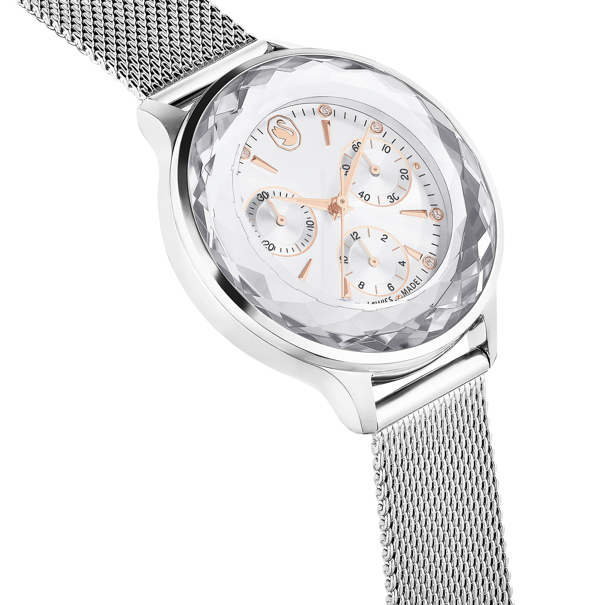 White Nova Chrono Watch by Swarovski