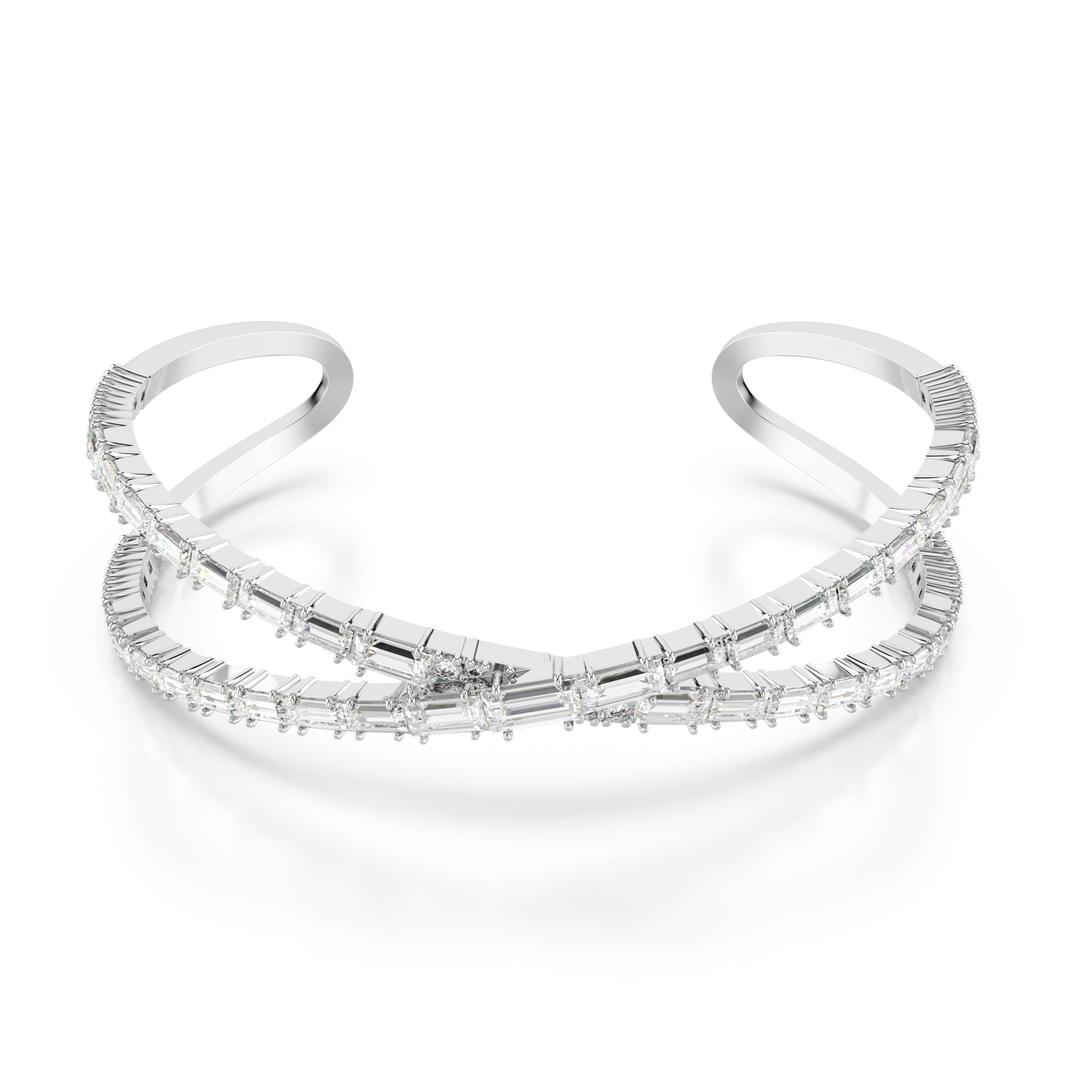 Large White Hyperbola Bracelet by Swarovski