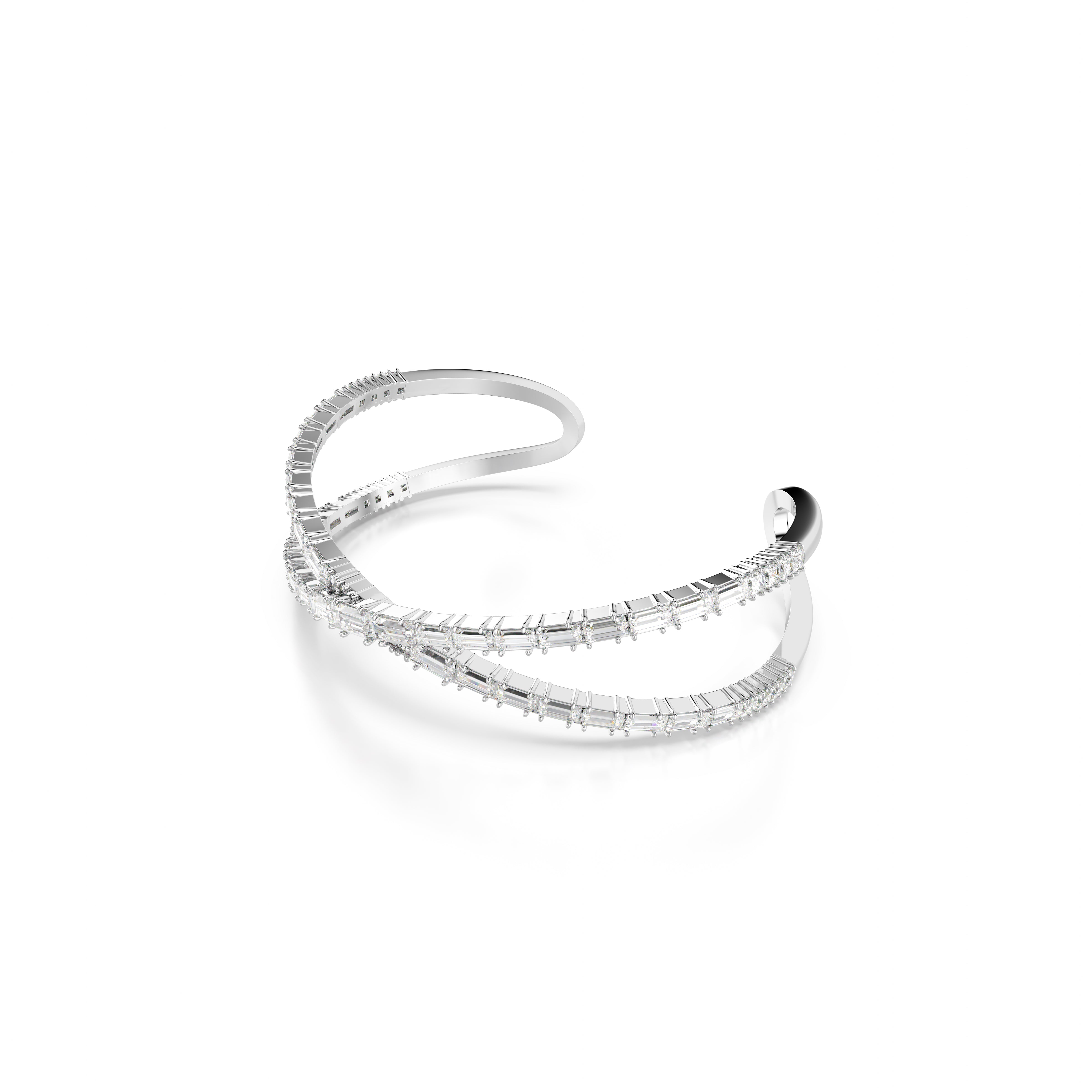 Large White Hyperbola Bracelet by Swarovski
