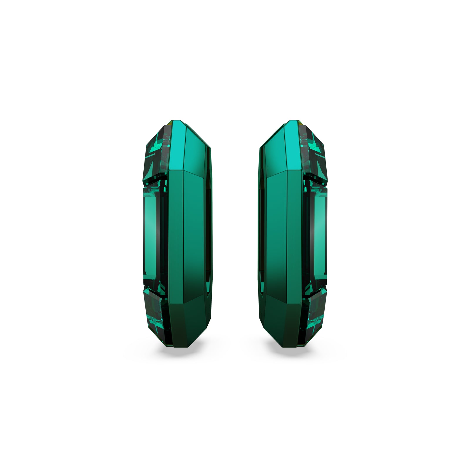 Green Lucent Hoop Earrings by Swarovski