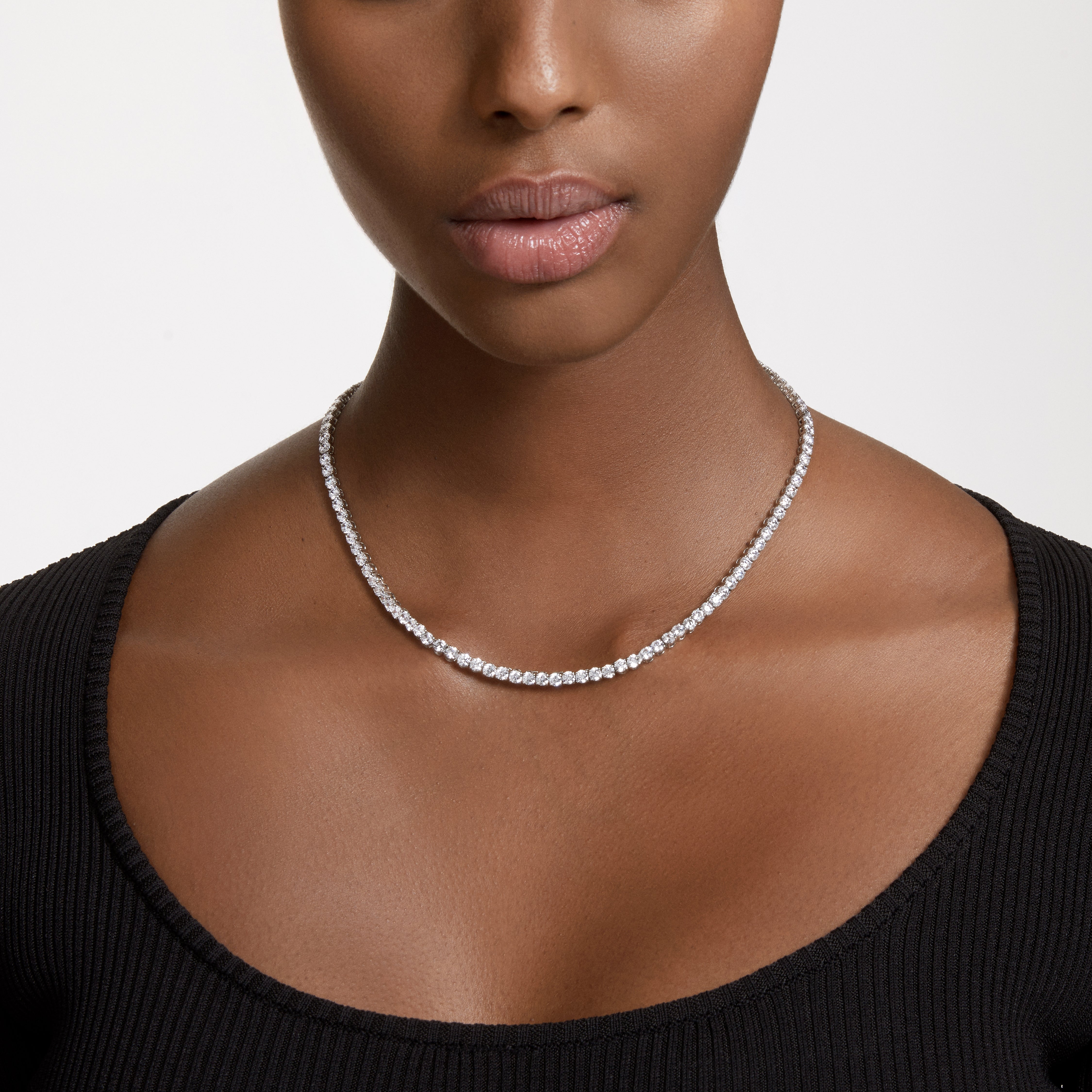Medium Matrix Tennis Necklace by Swarovski