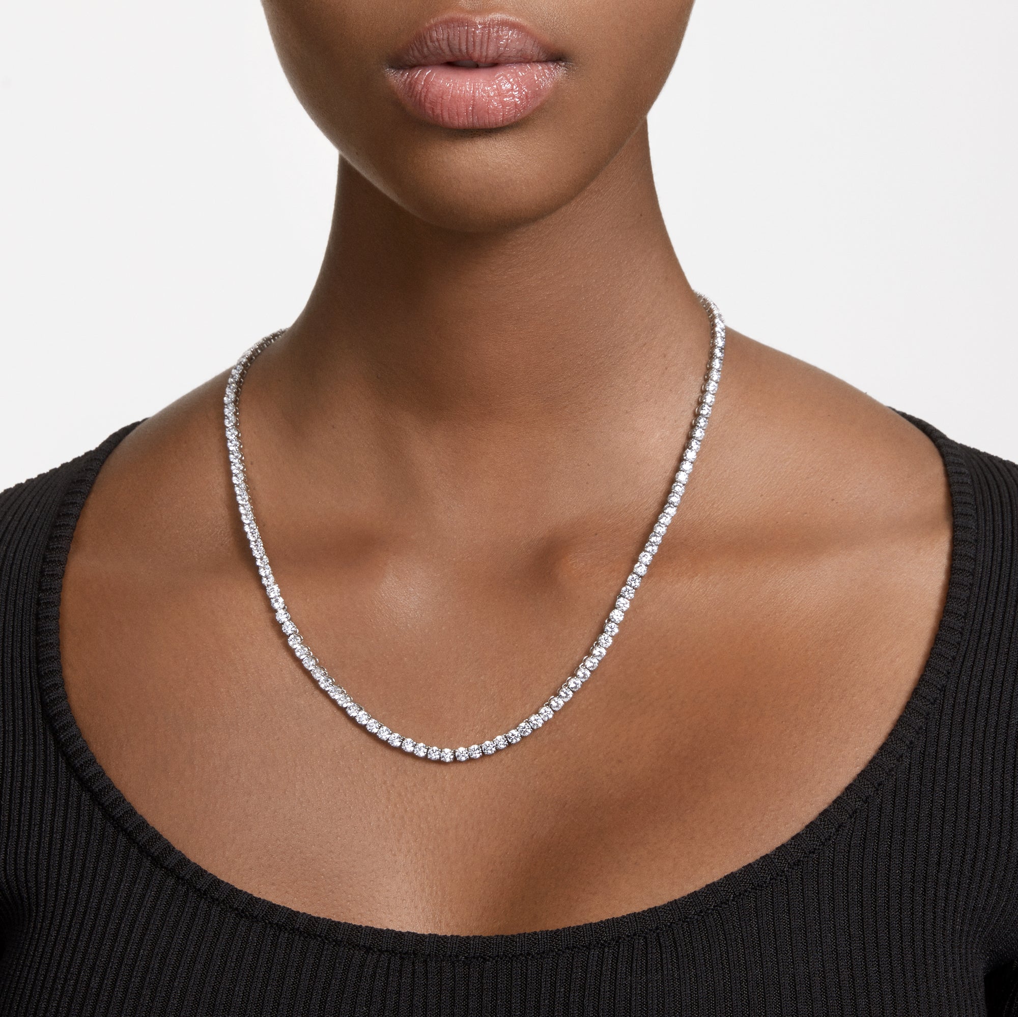 Medium Matrix Tennis Necklace by Swarovski