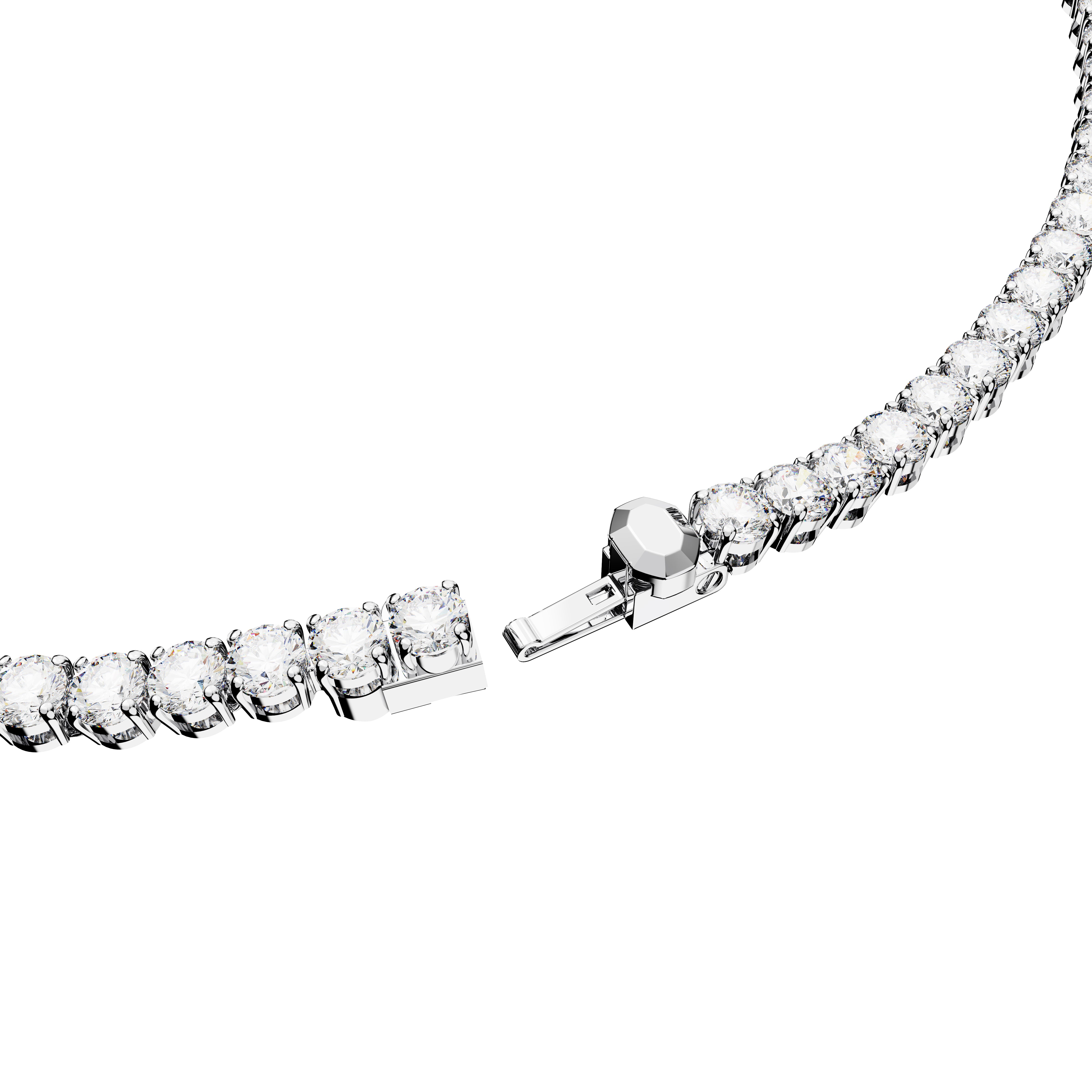 Medium Matrix Tennis Necklace by Swarovski