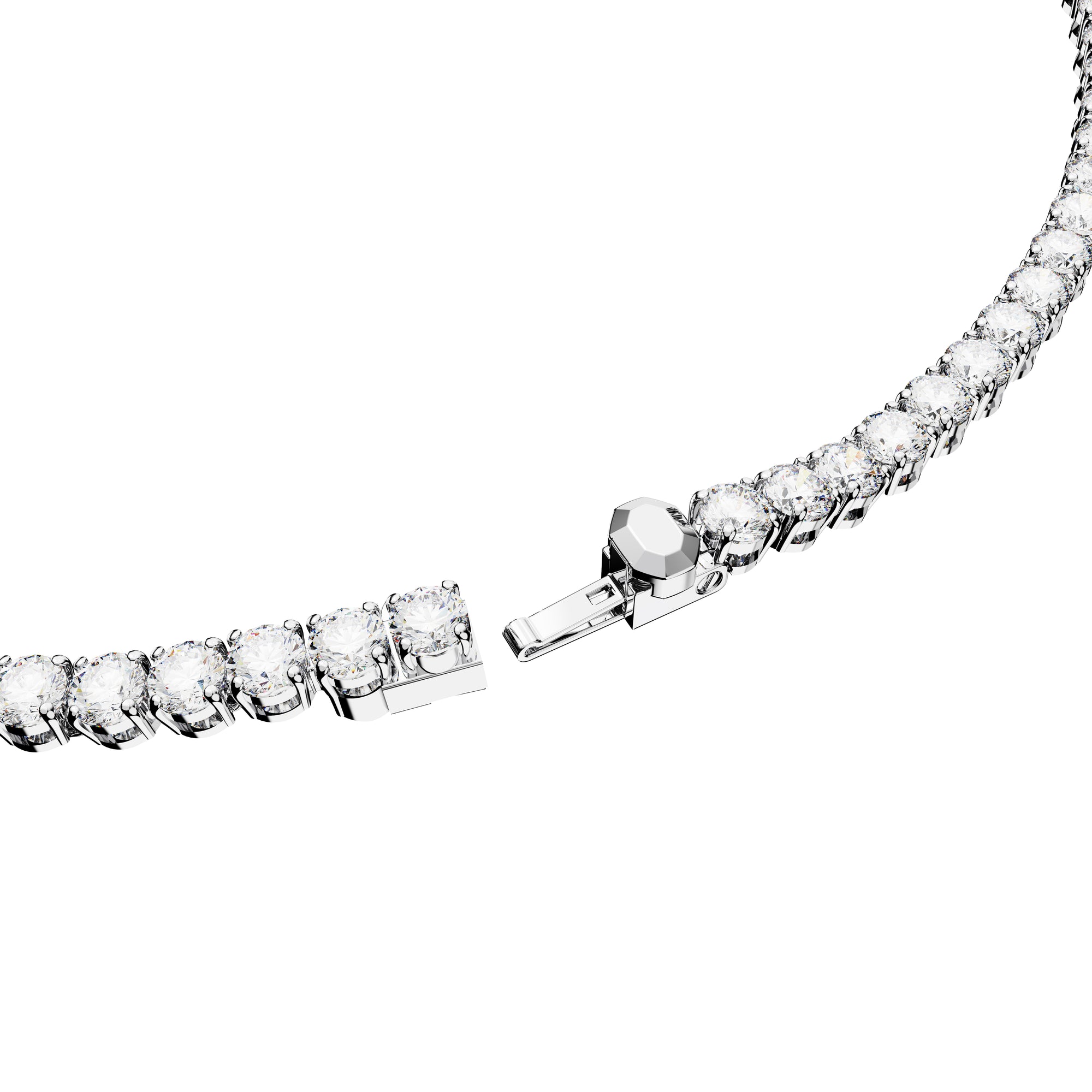 Medium Matrix Tennis Necklace by Swarovski
