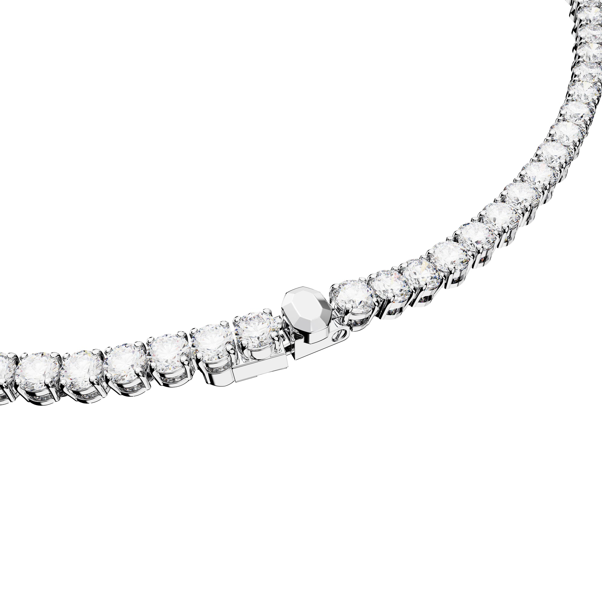 Medium Matrix Tennis Necklace by Swarovski