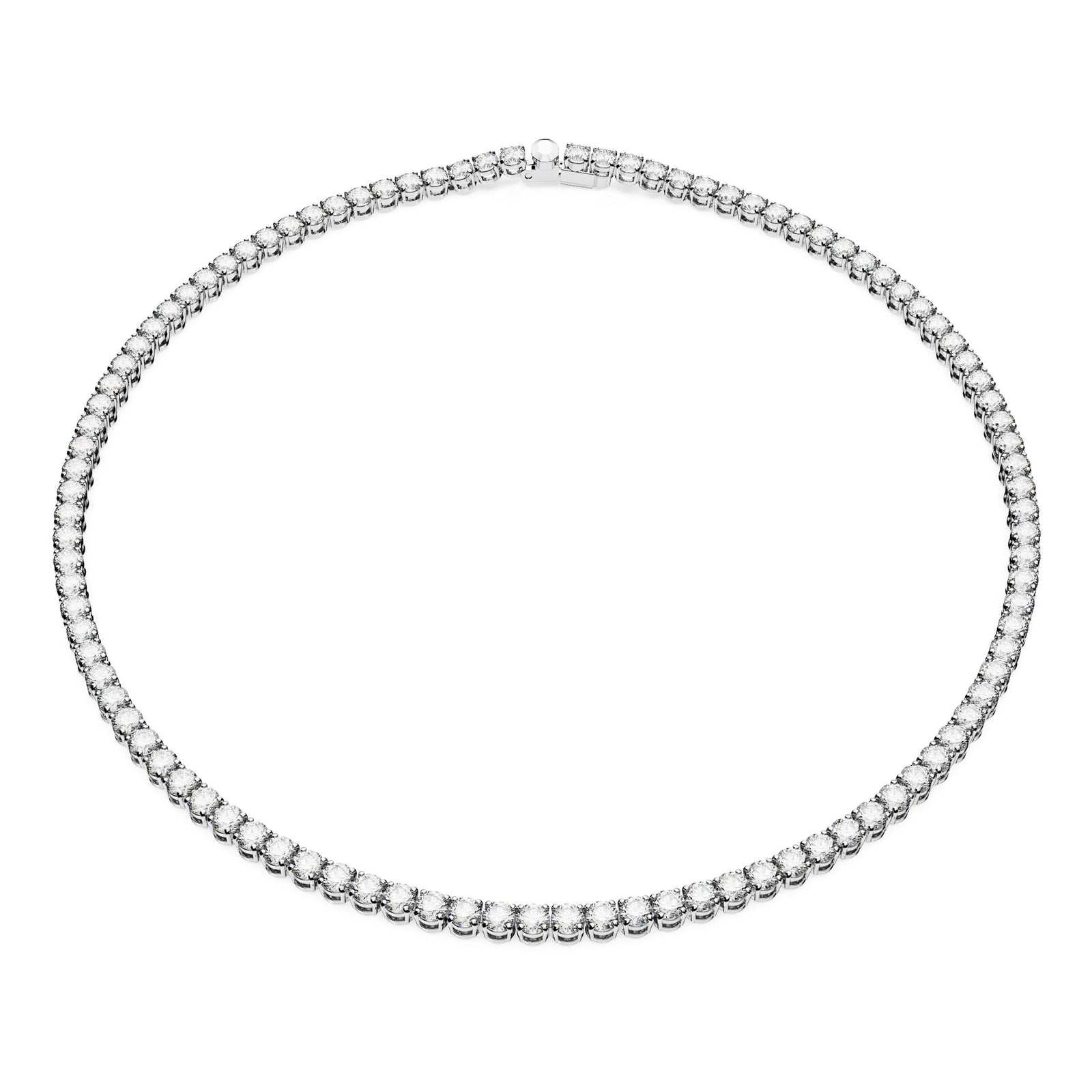 Large Matrix Tennis Necklace by Swarovski