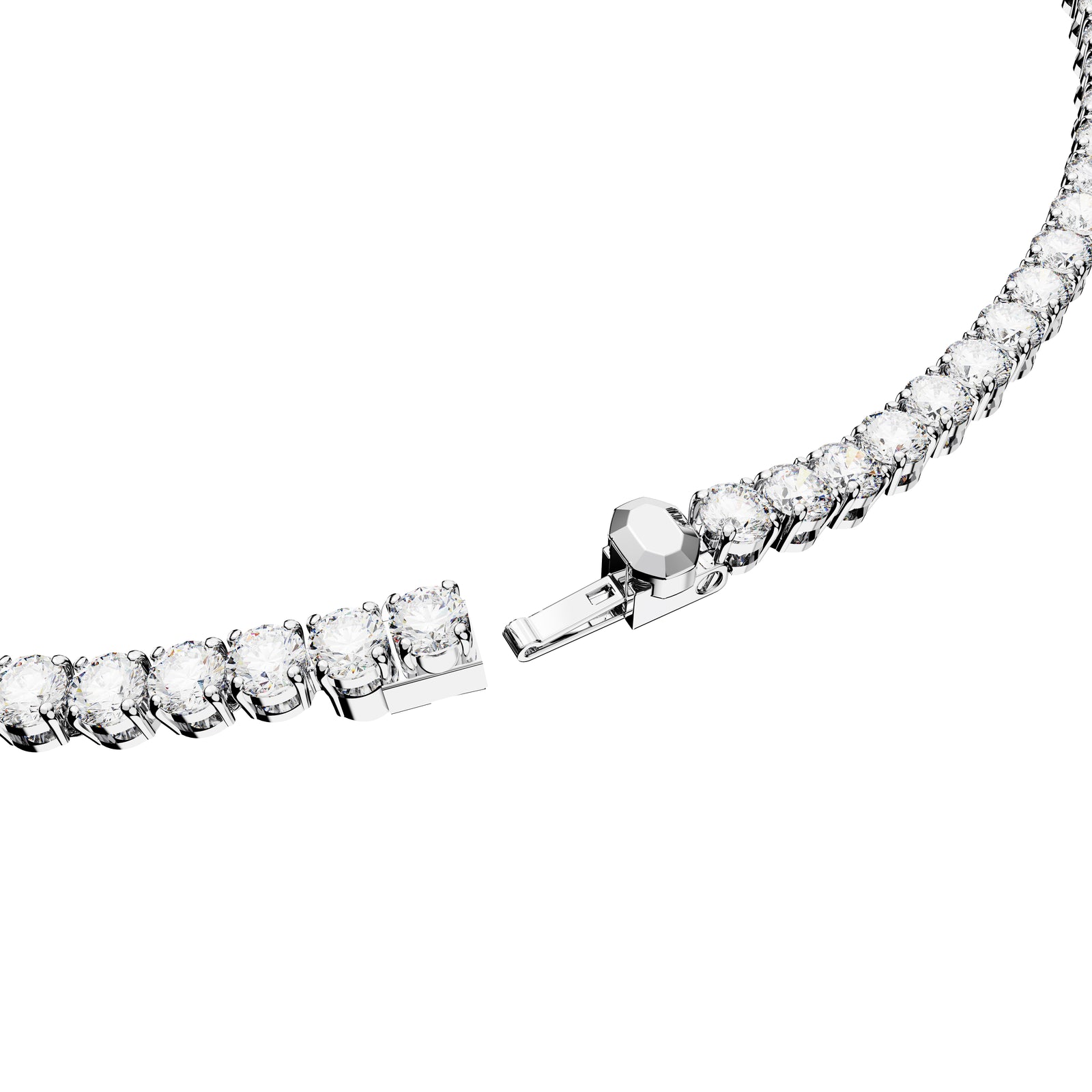 Large Matrix Tennis Necklace by Swarovski