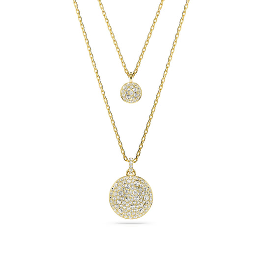 Gold Sublima Layered Pendant by Swarovski